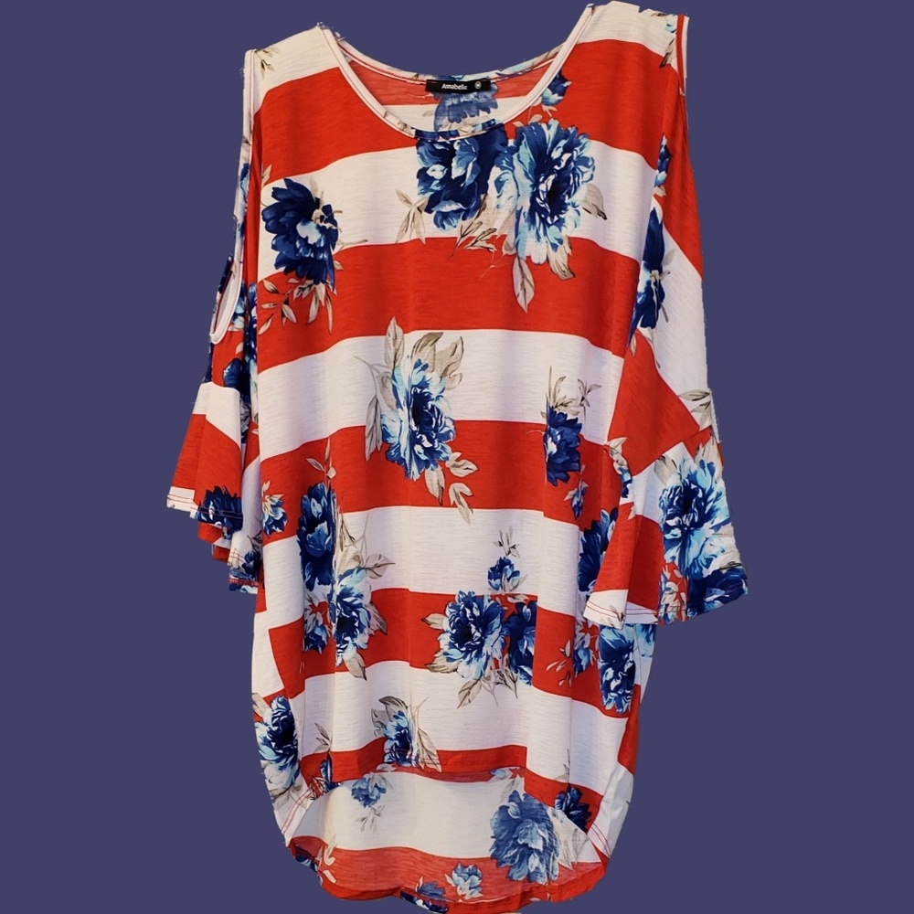 🌴FLORAL STRIPE🌴 - Picture 3 of 3